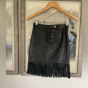 Maje Leather Skirt Size 34 (xs)
